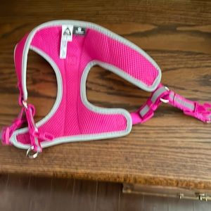 Pink dog harness